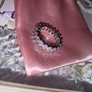 Silver Iced Out Ring